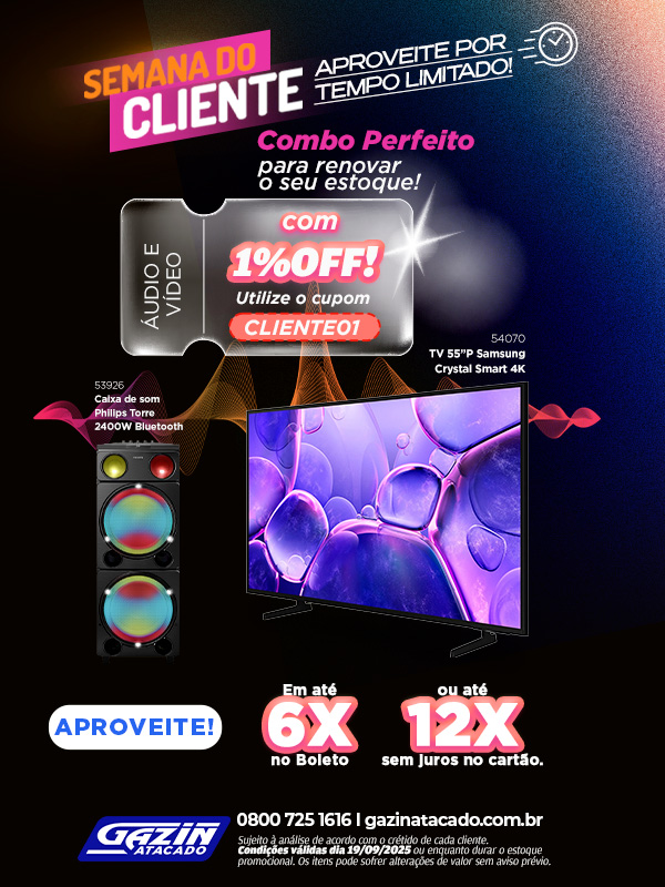 TVs com desconto exclusivo no cupom.